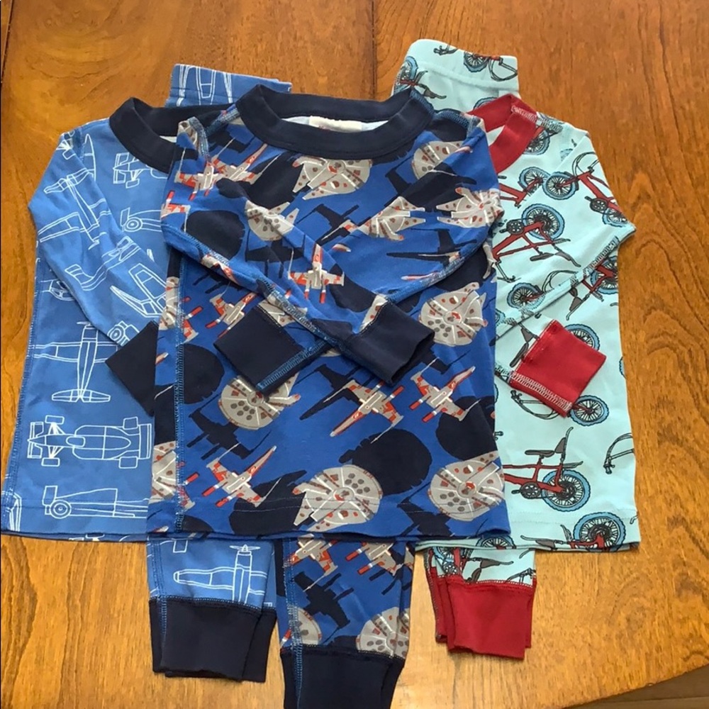 Hanna Andersson 18-24 month 3 pack L/S Pajamas